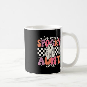 Groovy In My Spooky Aunt Era Retro Auntie Hallowee Coffee Mug