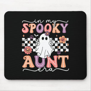 Groovy In My Spooky Aunt Era Retro Auntie Hallowee Mouse Pad