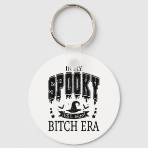 Groovy In My Spooky Era Skeleton Hand Halloween Keychain