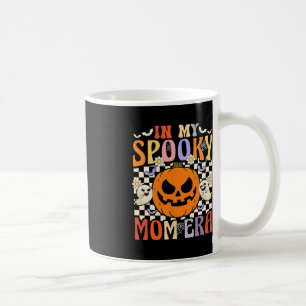 Groovy In My Spooky Mom Era Retro Halloween Ghost Coffee Mug