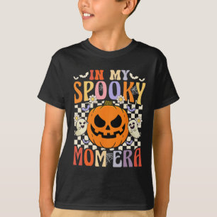 Groovy In My Spooky Mom Era Retro Halloween Ghost  T-Shirt