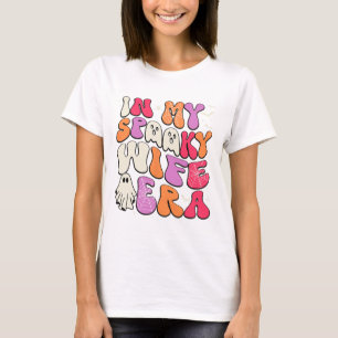 Groovy In My Spooky Wife Era Halloween Party Funny T-Shirt