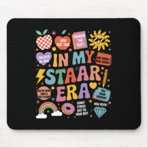 Groovy In My Star Era Teacher Rock The Test Test D Mouse Pad