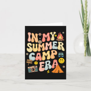 Groovy In My Summer Camp Era Camping Crew Last Day Card