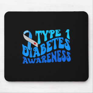 Groovy In November We Wear Blue For Diabetes Aware Mouse Pad