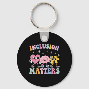 Groovy Inclusion Problems Autism Awareness Special Keychain