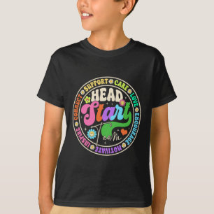 Groovy Inspire Encourage Love Head Start Team Back T-Shirt