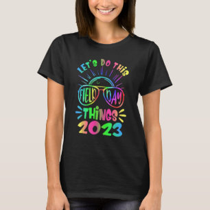 Groovy It s Field Day Vibes   For Teacher Kid 2023 T-Shirt