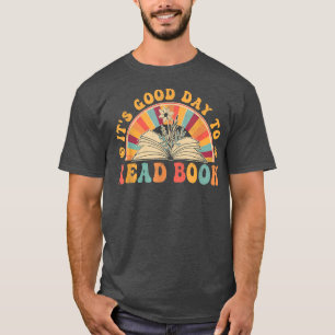 Groovy It's Good Day To Read Book Kids Library Rea T-Shirt