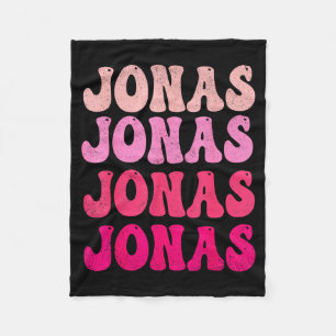 Groovy Jonas First Name D I Love Jonas Tees Meme Fleece Blanket