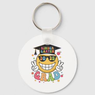 Groovy Kindergarten Graduate Happy Graduation Cl O Keychain