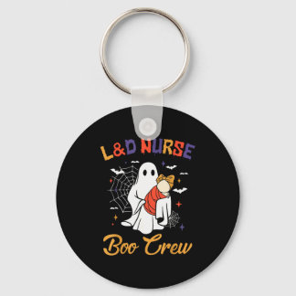 Groovy L&amp;d Nurse Boo Crew Ghost Halloween Moth Keychain