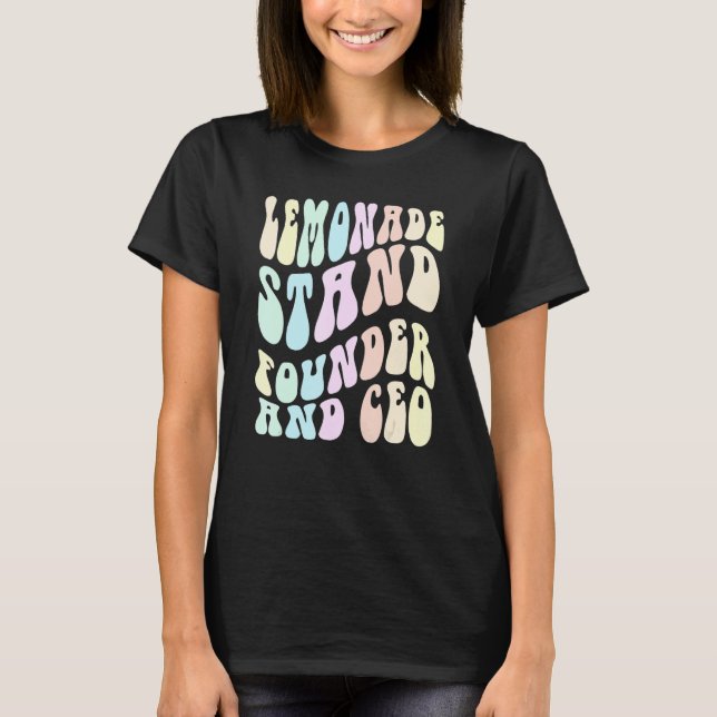 Groovy LEMONADE STAND FOUNDER AND CEO Boss in Trai T-Shirt (Front)