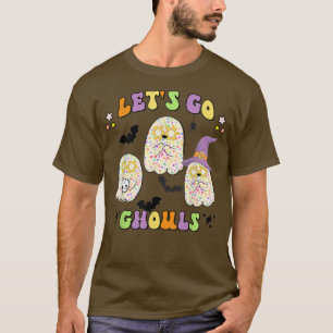 Groovy Let's Go Ghouls Boo Ghost Funny Halloween G T-Shirt