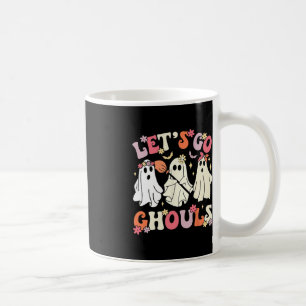 Groovy Let's Go Ghouls Halloween Ghost Outfit For  Coffee Mug