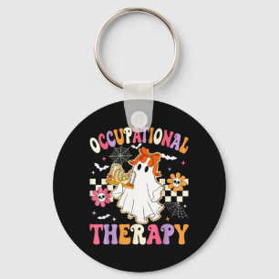 Groovy Life of A OT Occupational Therapist Ghost Keychain