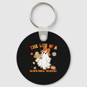 Groovy Life Of A Ot Occupational Therast Ghost Hal Keychain