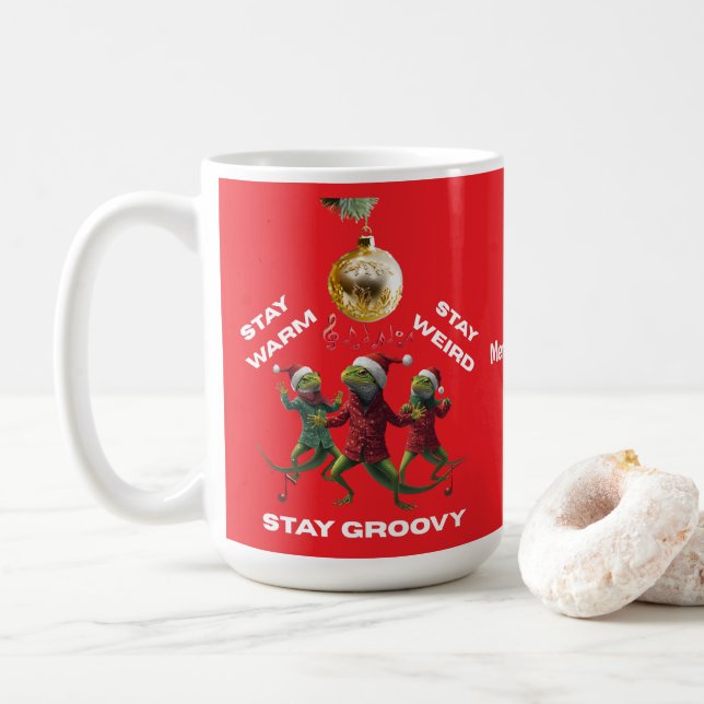 Groovy Lizards  Coffee Mug (With Donut)