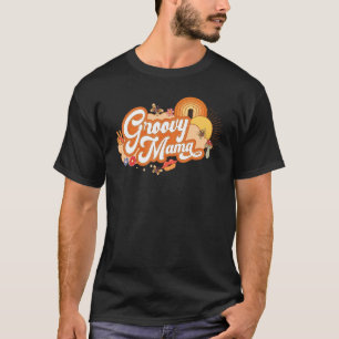 Groovy Mama 70s Aesthetic Nostalgia 1970's Retro M T-Shirt