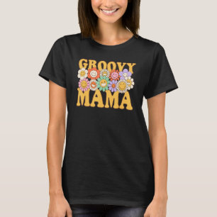 Groovy Mama Retro Matching Family 1st Birthday Par T-Shirt