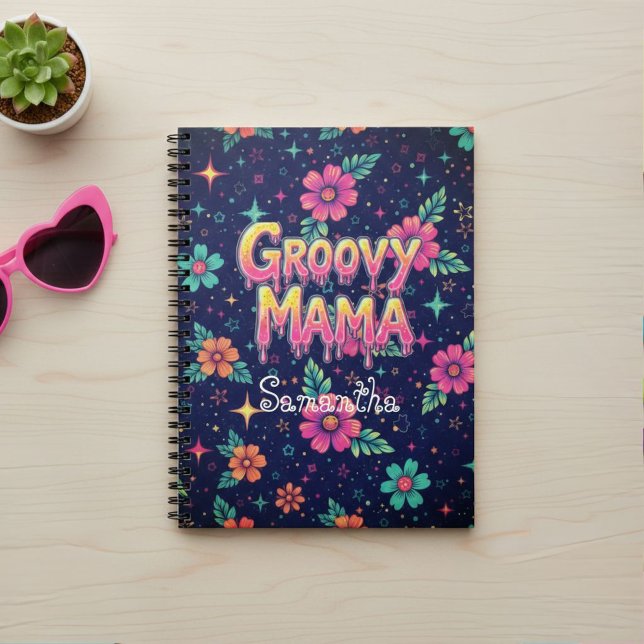 Groovy Mama Spiral Notebook (Creator Uploaded)