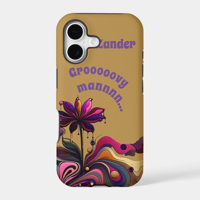 "Groovy Man..." Flower Customizable (Back)