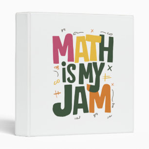Groovy Math is My Jam First Day Back To School  Binder