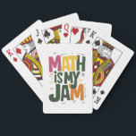 Groovy Math is My Jam First Day Back To School  Playing Cards<br><div class="desc">Groovy Math is My Jam First Day Back To School Math Teachers</div>