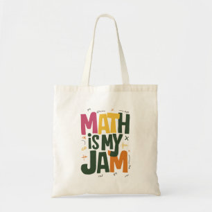 Groovy Math is My Jam First Day Back To School Tote Bag