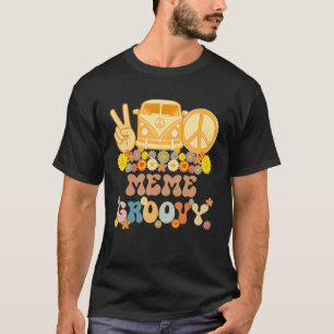Groovy Meme Hippie Peace Retro Matching Party Fami T-Shirt
