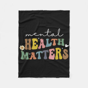 Groovy Mental Health Problems Human Brain Illness Fleece Blanket