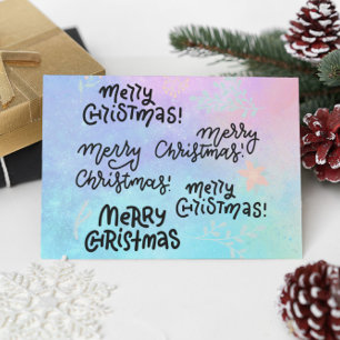 Groovy Merry Christmas  Postcard