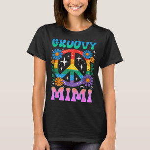 Groovy Mimi Floral Hipe Funny Mother's Day Mom Wom T-Shirt