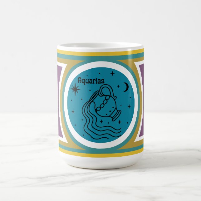 Groovy Mod Aquarias Zodiac Mug (Center)