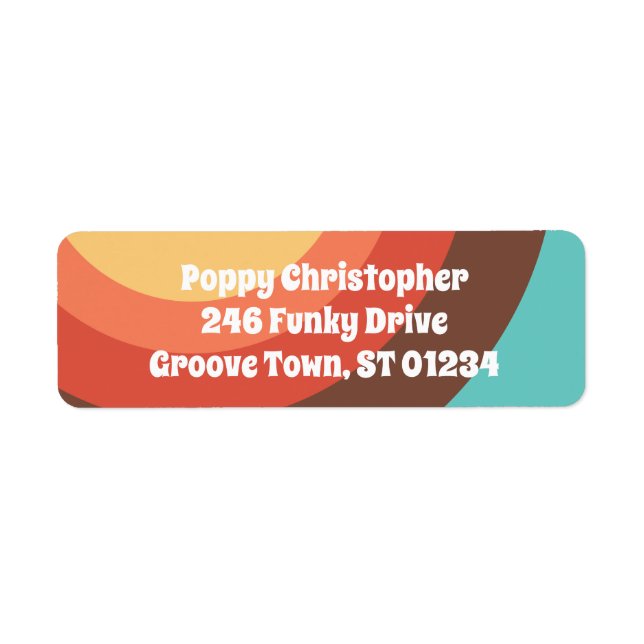Groovy Modern Retro Colourful Curves Bold Friendly (Front)
