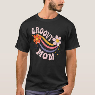 Groovy Mom 70s Aesthetic Nostalgia 1970's Retro Mo T-Shirt