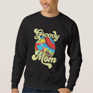 Groovy Mom Aesthetic 70s Retro Funky Hippie Sweatshirt
