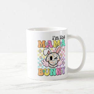 Groovy Mom Easter I'm The Mama Bunny Matching Fami Coffee Mug