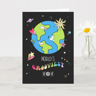 Groovy Mom Mother's Day Card Trippy Retro 60s Art 