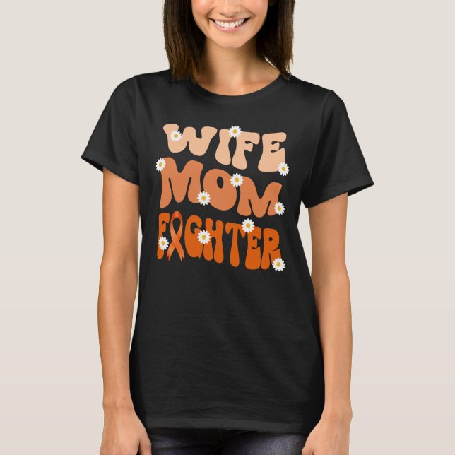 groovy mom wife fighter adhd awareness   T-Shirt (Front)