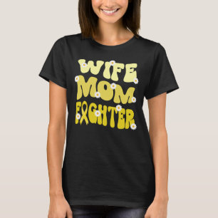 groovy mom wife fighter endometriosis awareness   T-Shirt
