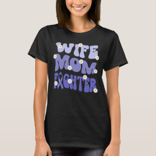 groovy mom wife fighter esophageal cancer T-Shirt