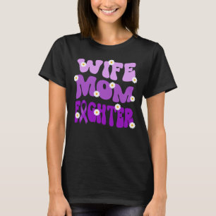 groovy mom wife fighter fibromyalgia FM awareness  T-Shirt