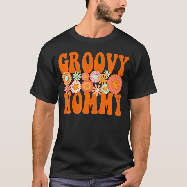 Groovy Mommy Matching Family 1St Birthday Party    T-Shirt (Front)