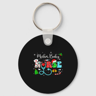 Groovy Mother Baby Nurse Christmas Matching Xmas N Keychain