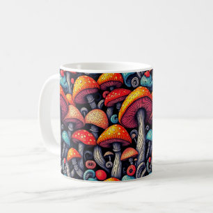 Groovy Mushroom Magic Retro Mug