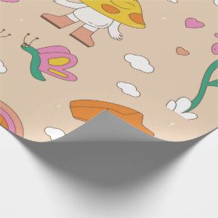 Groovy Mushroom Wrapping Paper