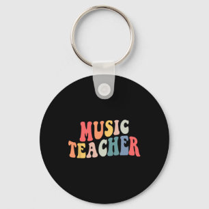 Groovy Music Teacher Team  Teacher Back To School  Keychain