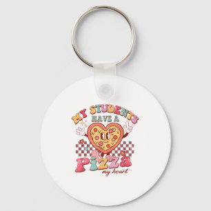 Groovy My Students Have Zza Of My Heart Teacher Va Keychain