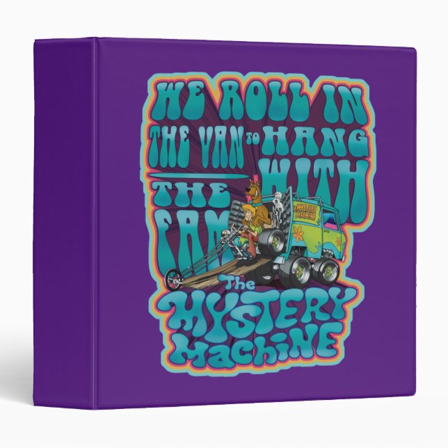 Groovy Mystery Machine Fam Graphic Binder (Front/Spine)